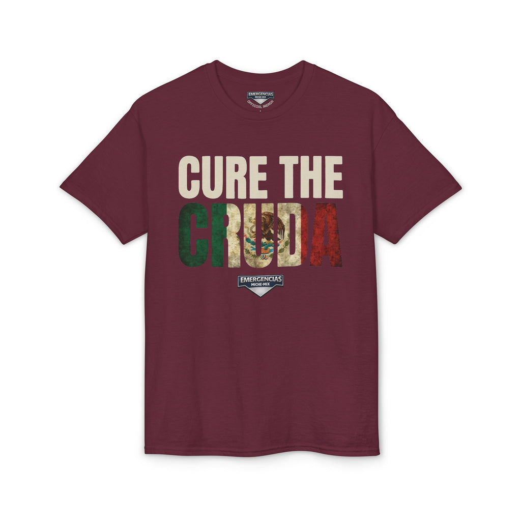 Cure The Cruda T-Shirt – Retro Mexican Flag Design FOR WOMAN  (Emergencias)