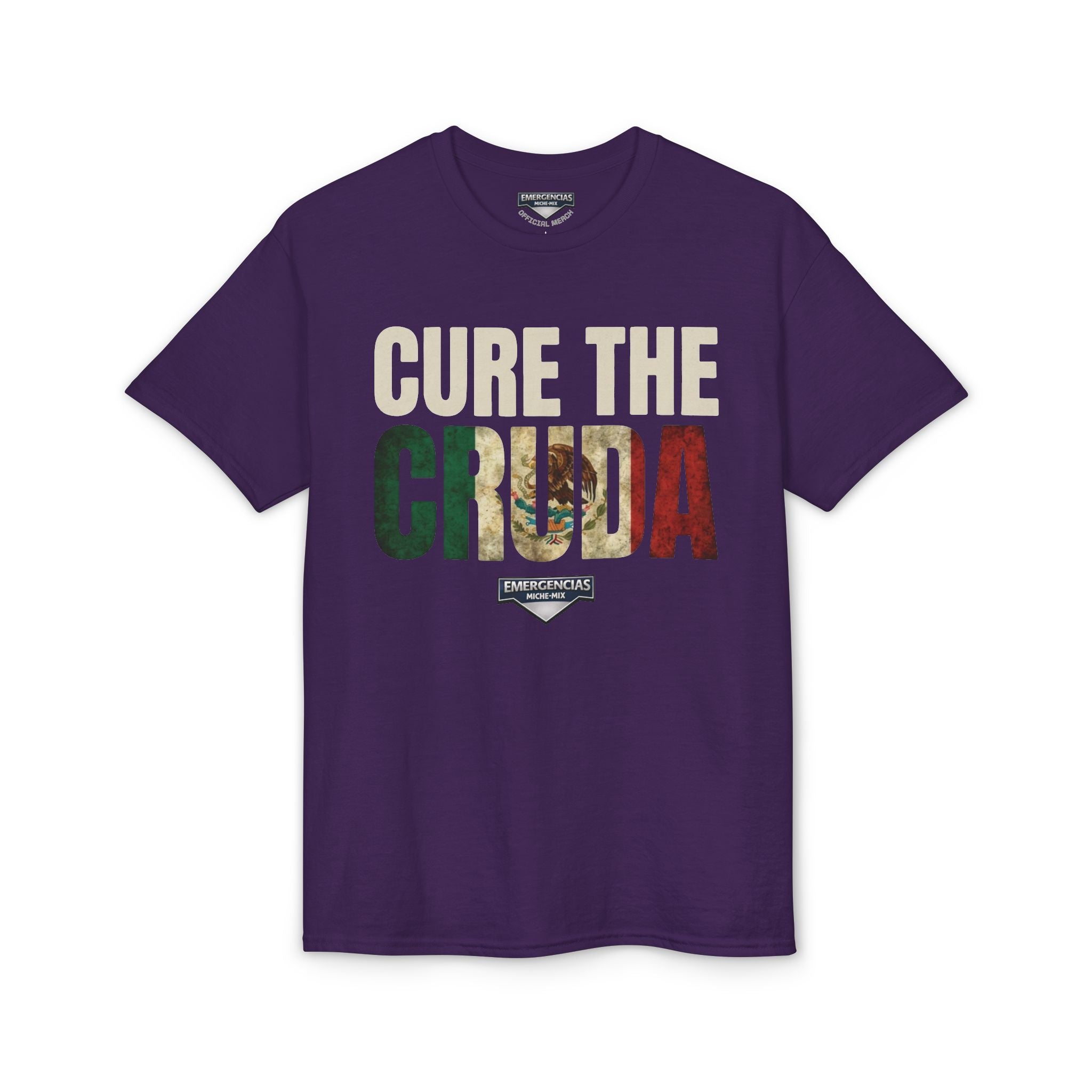Cure The Cruda T-Shirt – Retro Mexican Flag Design FOR WOMAN  (Emergencias)